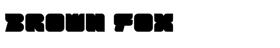Brown Fox font
